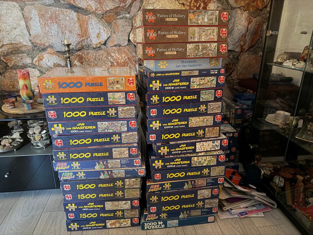 Grote collectie Jan van Haasteren puzzels, Ophalen, Nieuw