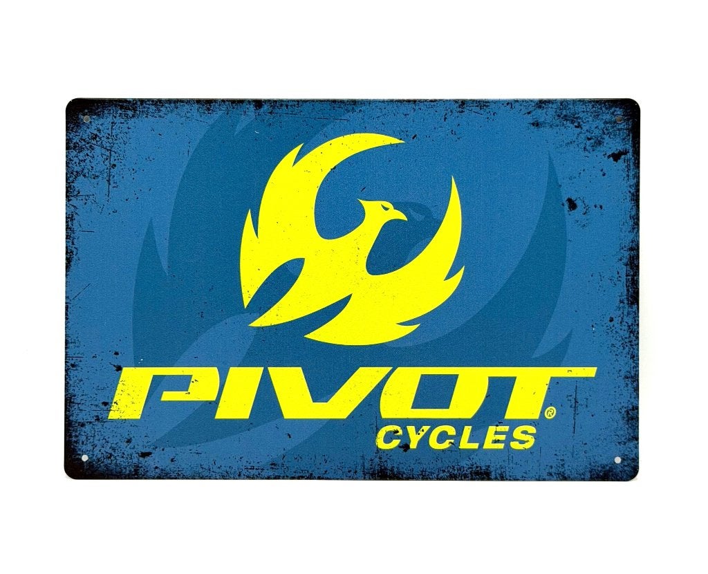 Pivot cycles bord | racefiets | 20x30cm | mountainbike, Ophalen of Verzenden, Nieuw, Reclamebord