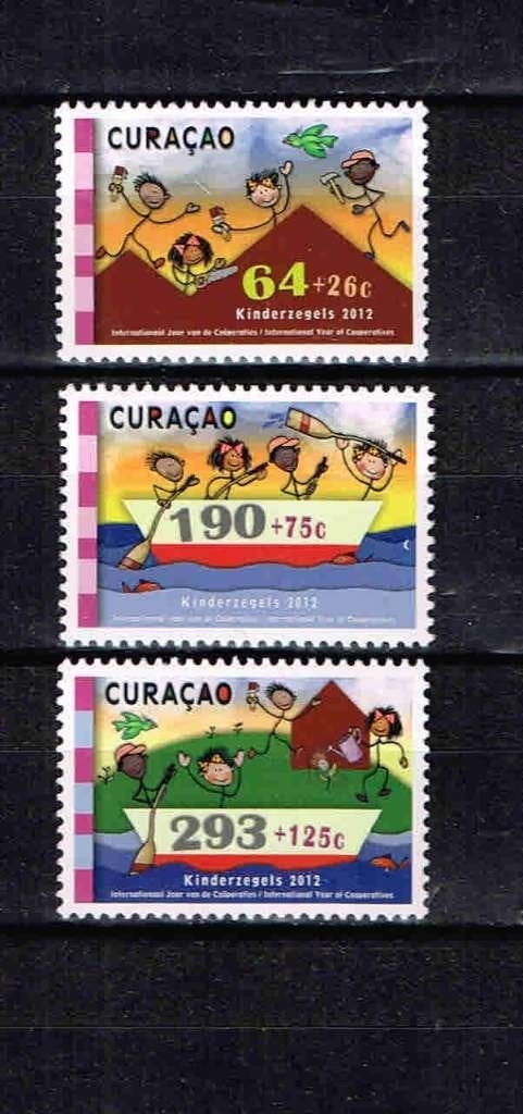 Curacao Kinderzegels 2012 /1c2.1v, Postzegels en Munten, Ophalen of Verzenden, Postfris