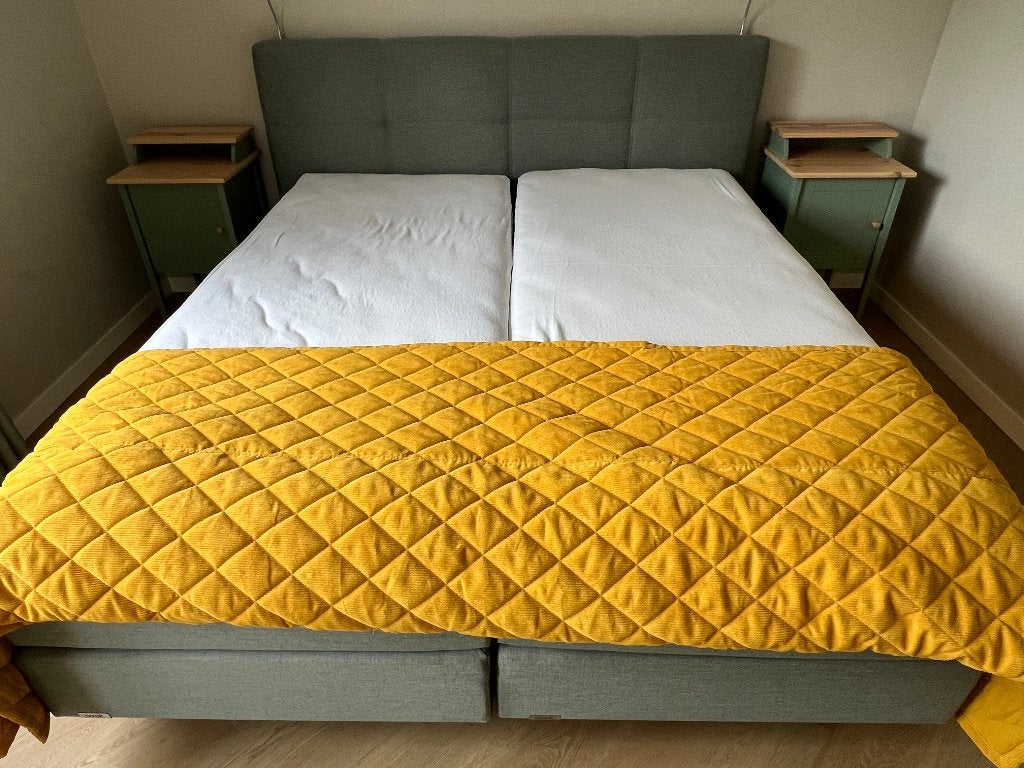 Luxe boxspring Avek Ninety 180x210, Ophalen, Gebruikt, 210 cm, Tweepersoons
