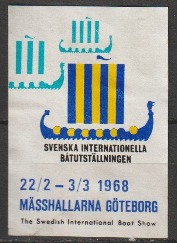 Zweden cinderella internationale botenshow Göteborg 1968, Postzegels en Munten, Ophalen of Verzenden, Zweden, Postfris