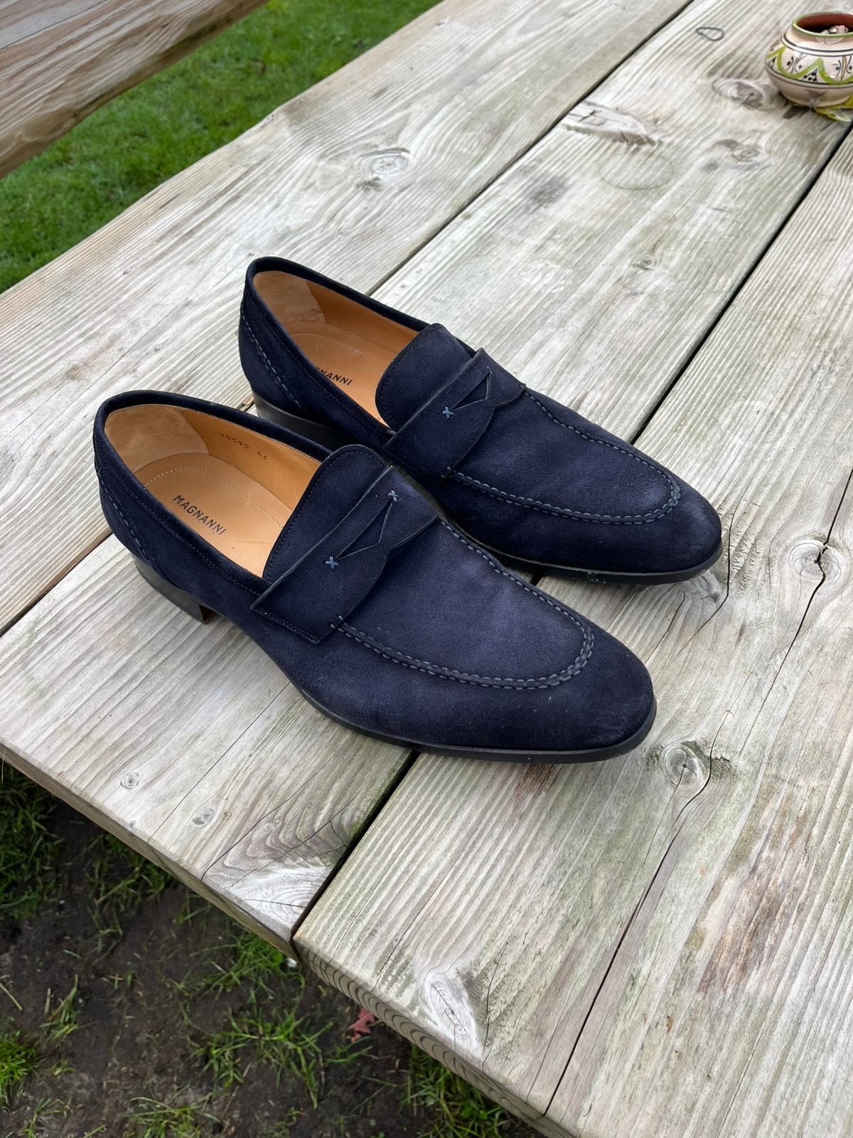 Magnanni schoenen, Verzenden, Gedragen, Blauw