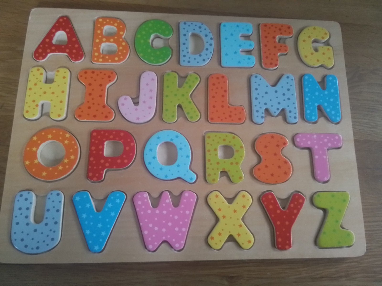 Houten Alfabet Puzzel - Educatief Speelgoed, Kinderen en Baby's, Speelgoed | Educatief en Creatief, Ophalen of Verzenden, Zo goed als nieuw
