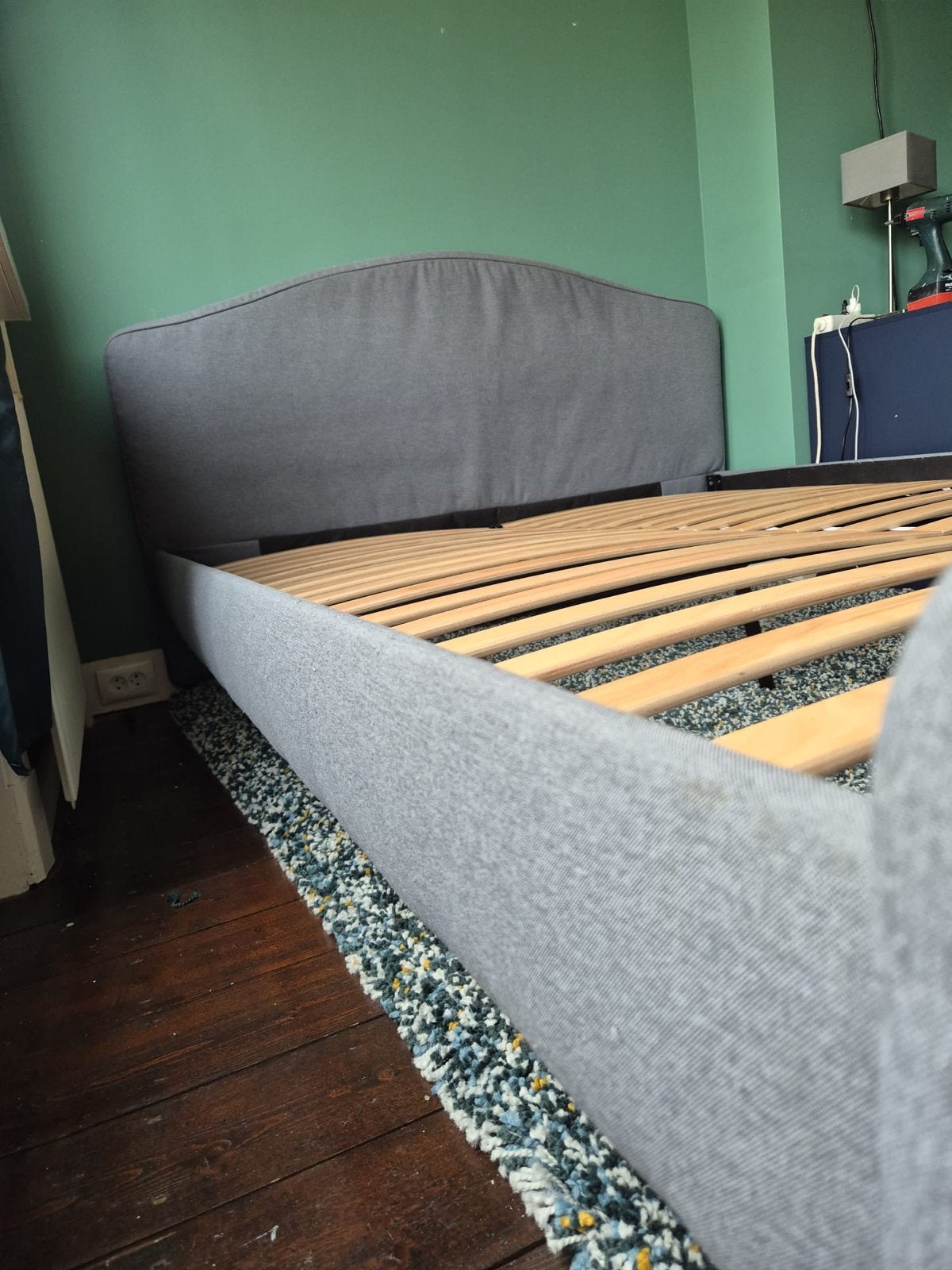 Tweepersoonsbed 160x200cm met lattenbodem, Ophalen, Gebruikt, Tweepersoons, 200 cm