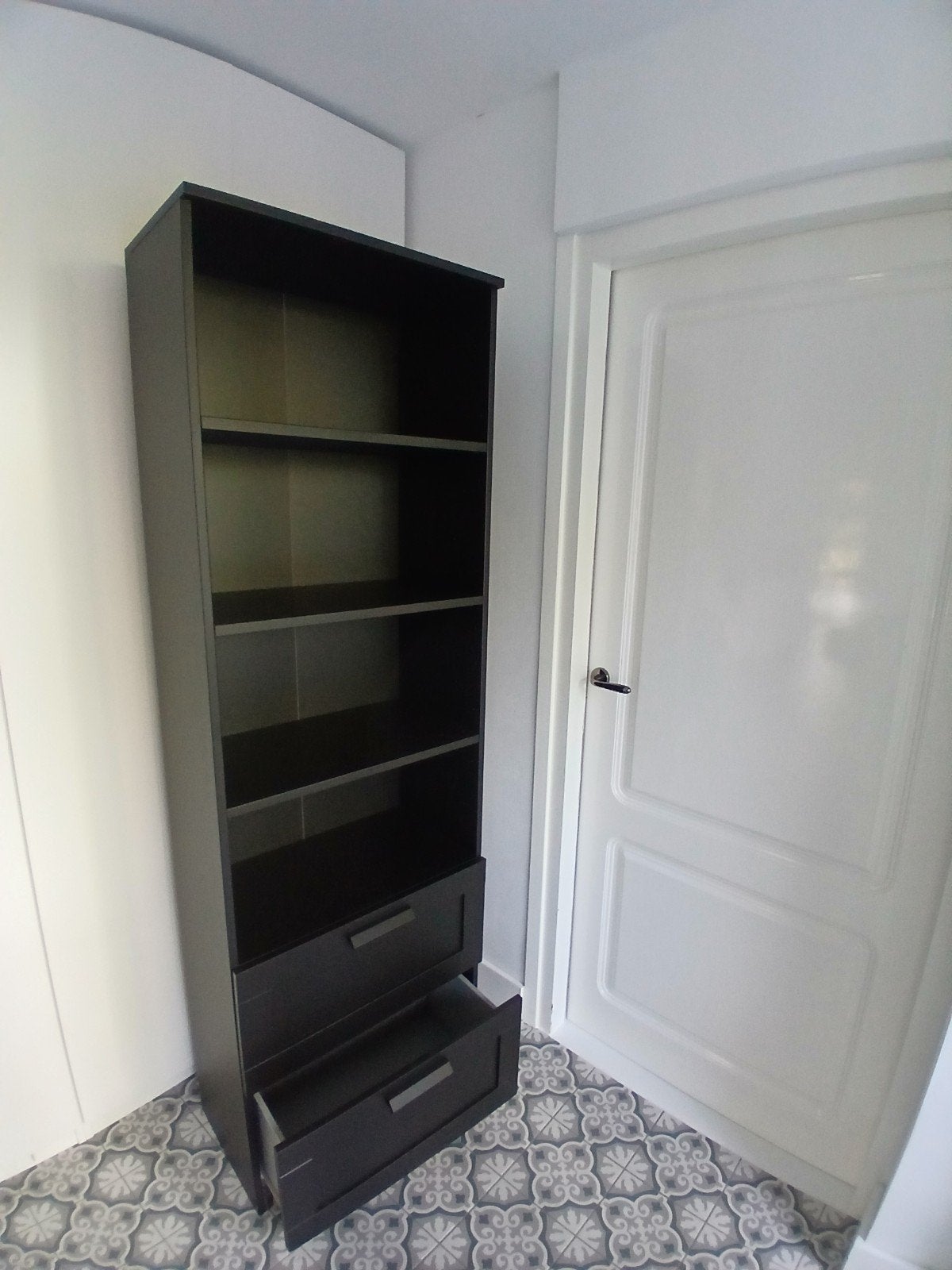 Brimnes boekenkast met lades zwart 60cmx190cm 35cm diep, Huis en Inrichting, Kasten | Boekenkasten, Ophalen, Met plank(en), 50 tot 100 cm