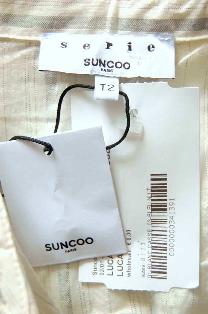 Nieuwe Suncoo blouse, Luca, wit/zilver, Mt. M, Maat 38/40 (M), Wit, Nieuw, Ophalen of Verzenden