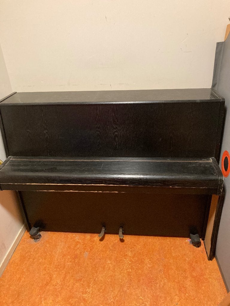 Piano te` koop, Muziek en Instrumenten, Piano's, Ophalen, Gebruikt, Zwart, Piano