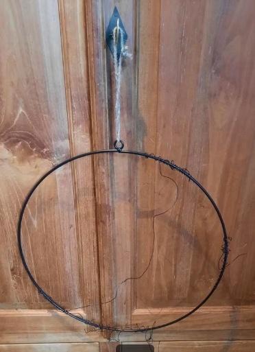 Metalen ring voor het maken van bloemstuk, Hobby en Vrije tijd, Knutselen, Zwart, Knutselmateriaal, Natuur en Bloemen, Metaal