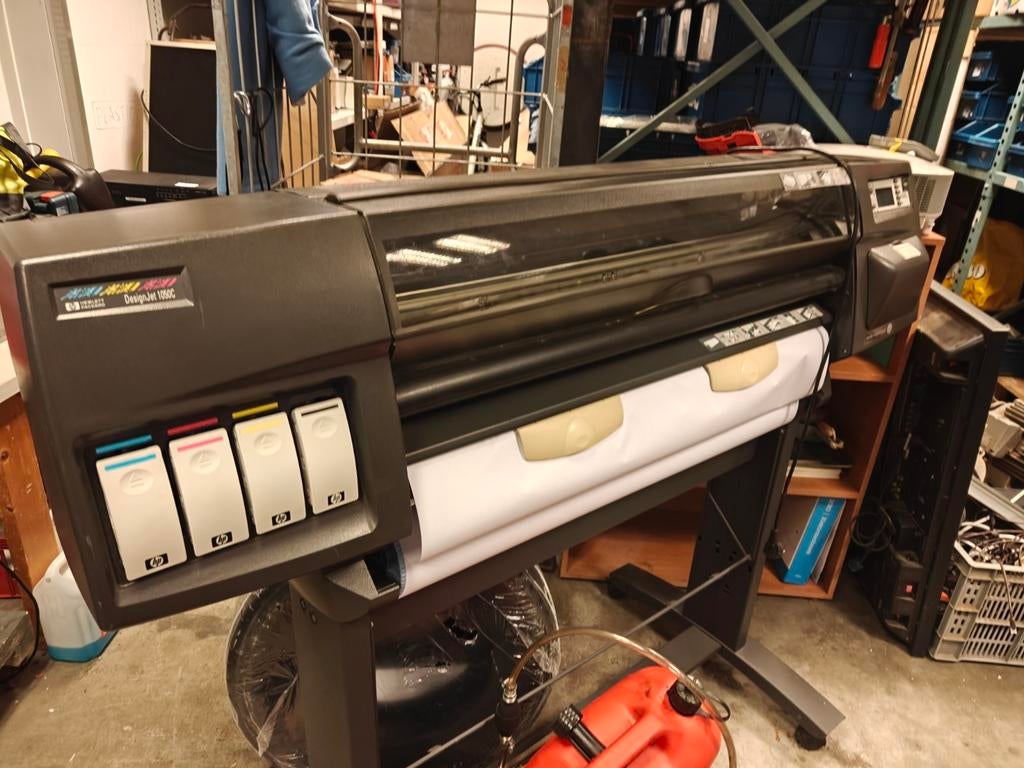 HP DesignJet 1050C grootformaat printer, Ophalen, Gebruikt, Printer, Inkjetprinter