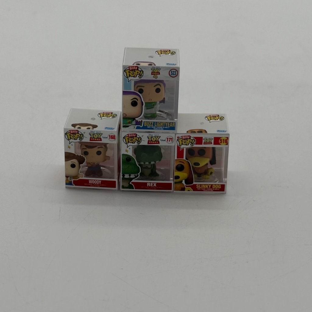Bitty Pop! Toy Story 4 - 4 Stuks - met case, Ophalen of Verzenden, Zo goed als nieuw
