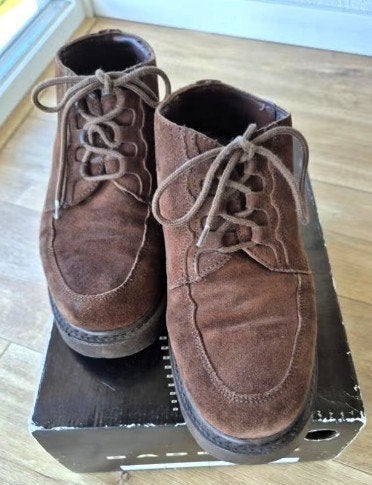 Bad Boys Bruine Suède Veterschoenen - Maat 43, Ophalen, Bad Boys, Bruin, Zo goed als nieuw