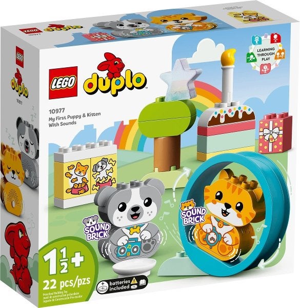 Lego duplo set 10977 Mijn eerste Puppy en Kitten met geluid, Overige thema's, Nieuw, Ophalen of Verzenden, Duplo
