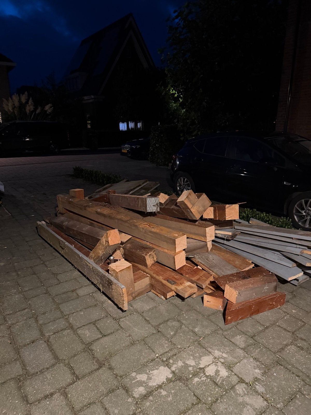 Gratis af te halen: Douglas en steigerhout, Ophalen, Gebruikt, Balk, Overige houtsoorten