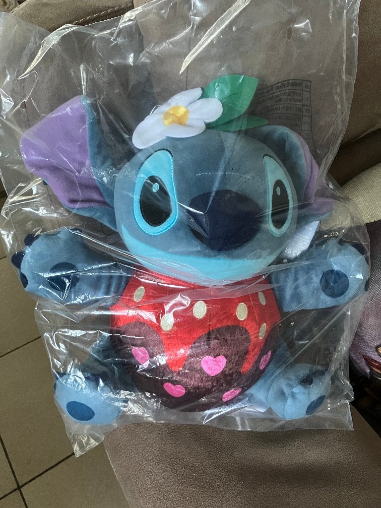 Nieuwe Stitch Chocolate Dipped Strawberry knuffel ( Disney ), Verzamelen, Disney, Ophalen of Verzenden, Overige figuren, Nieuw