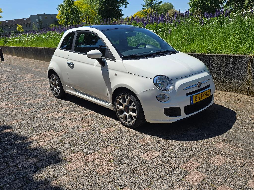 Fiat 500 0.9 Twinair C 2014 Wit, Voorwielaandrijving, Leder en Stof, Handgeschakeld, 26 km/l