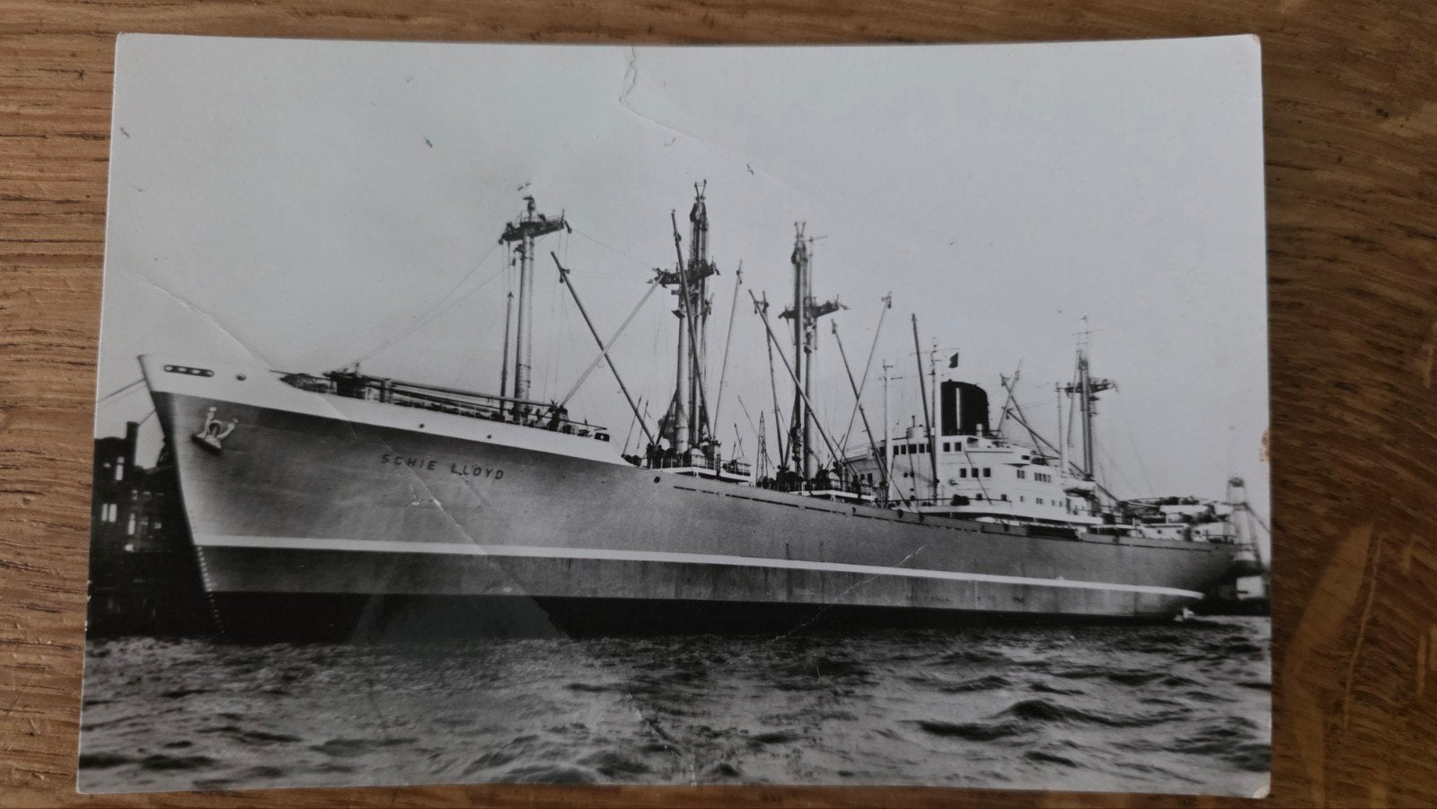 2 Ansichtkaarten Schepen: m.s. Schie Lloyd & m.s. Langkoeas, Verzamelen, Ophalen of Verzenden, 1940 tot 1960, Ongelopen, Voertuig