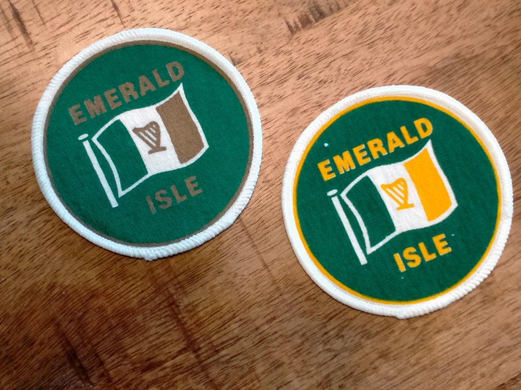 Emerald Isle harp muziek Ierland Celtics Harp embleem patch, Ophalen of Verzenden, Nieuw