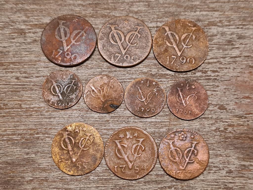 Set VOC-duiten (#10) - halve, hele en dubbele duiten, Ophalen of Verzenden, Vóór koninkrijk, Overige waardes