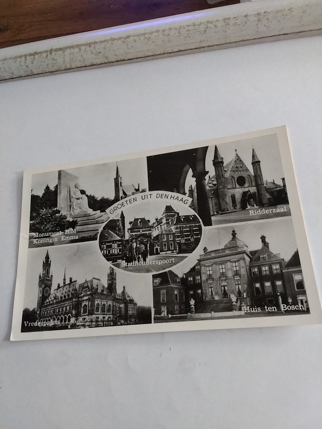 Oude Ansichtkaart Den Haag - Groeten uit Den Haag, Ophalen of Verzenden, 1940 tot 1960, Gelopen, Zuid-Holland