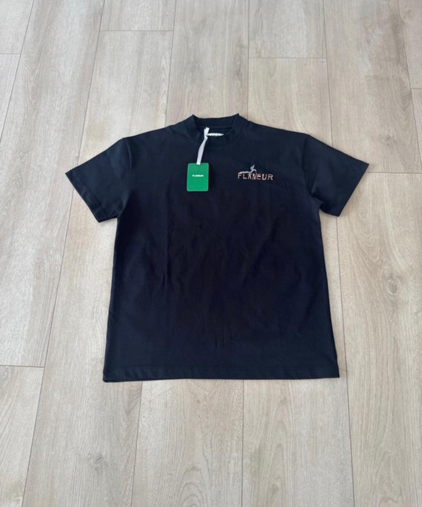 Flâneur T-shirt Zwart Maat M - Nieuw met Grafisch Design, Ophalen of Verzenden, Nieuw, Maat 48/50 (M), Zwart