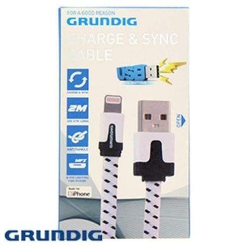 Grundig Charge & Sync 2 meter iphone kabel, Ophalen, Nieuw, Snoer of kabel