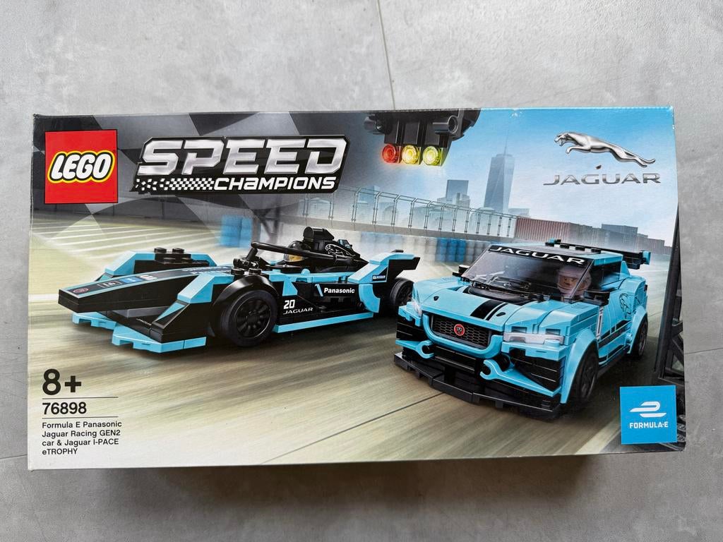 Lego Speed Champions 76898 Jaguar Formula E & I-PACE, Ophalen of Verzenden, Zo goed als nieuw, Complete set, Lego