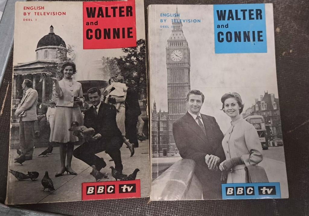 2 boekjes cursus Engels uit de jaren 70 - Walter and Connie, Boeken, Taal | Engels, Gelezen, Non-fictie, Ophalen of Verzenden
