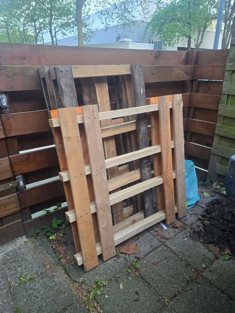 3x pallets, Ophalen, Overige houtsoorten, Minder dan 200 cm, Pallet