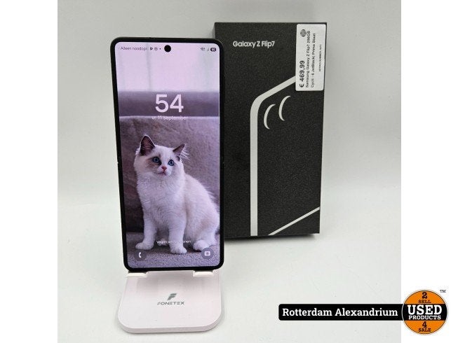Samsung Galaxy Z Flip7 256GB Cycli : 6 JetBlack| Prima Staat