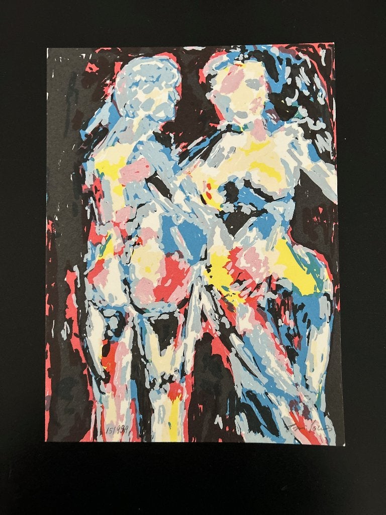 Zeefdruk Jonas Eszri  ZOMEROPRUIMING, Antiek en Kunst, Kunst | Litho's en Zeefdrukken, Origineel, Ophalen of Verzenden, Zeefdruk