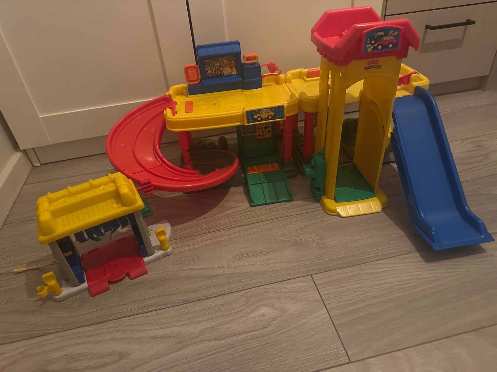 Fisher-Price Little People Garage Speelset, Ophalen, Gebruikt