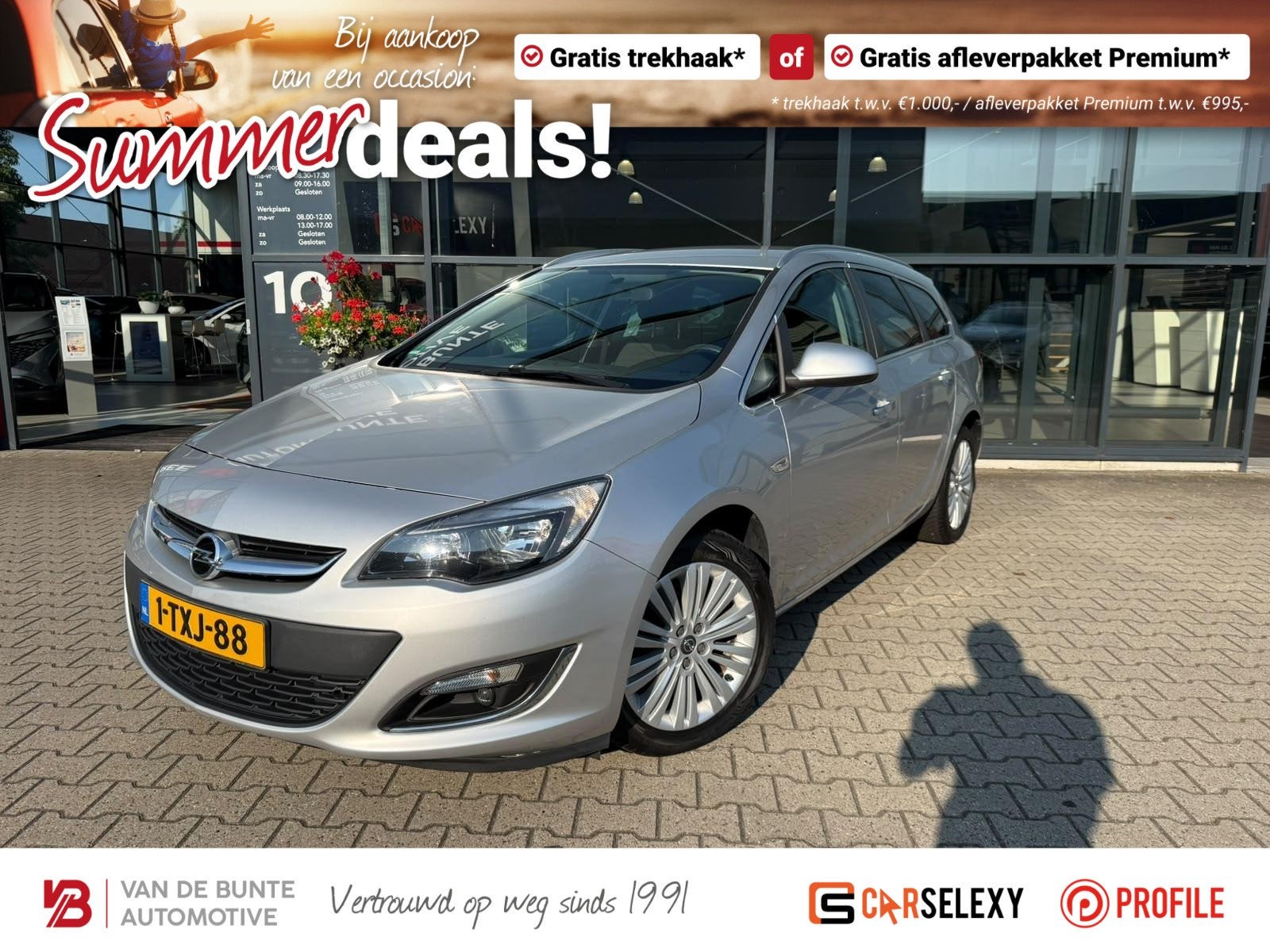 Opel Astra Sports Tourer 1.4 Turbo Design Edition *Trekhaak, Auto's, Opel, Voorwielaandrijving, Euro 5, Stof, Gebruikt