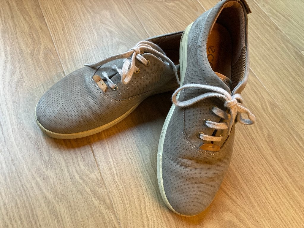 T E A B : Grijze/beige Heren Ecco Maat 42, Ophalen, Gedragen, Overige kleuren