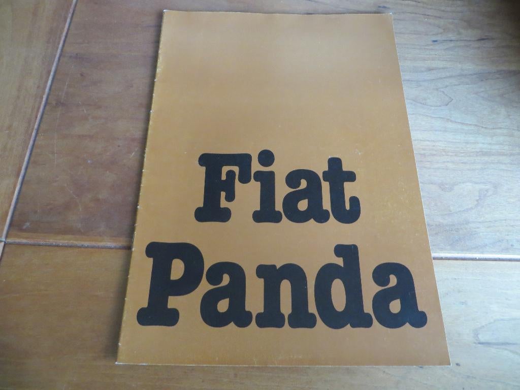 Folder Fiat Panda 12-1980, 20 blz., Ophalen of Verzenden, Zo goed als nieuw, Overige merken, Fiat
