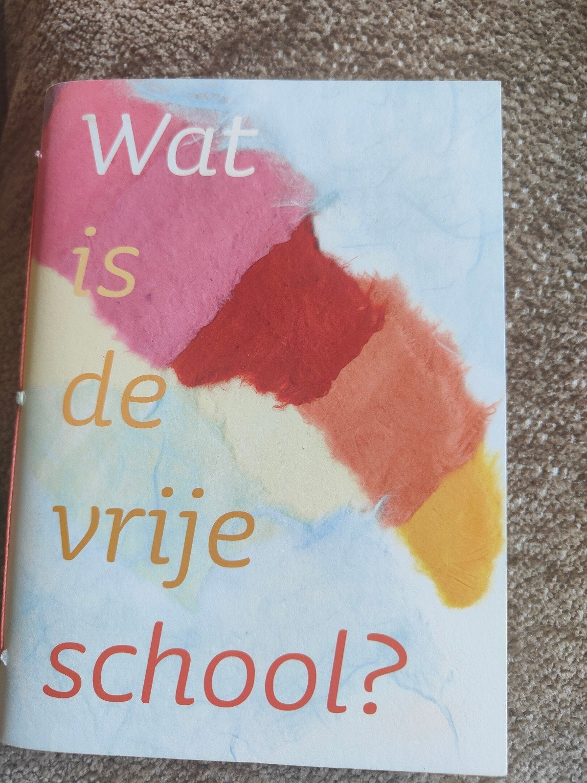 Wat is de vrije school? - Informatief boekje, Ophalen of Verzenden, Zo goed als nieuw, Niet van toepassing, Onbekend
