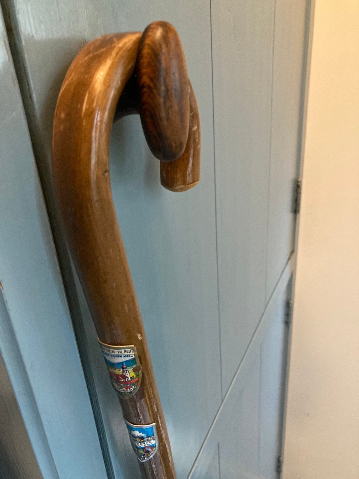 Houten wandelstok, Ophalen of Verzenden, Zo goed als nieuw