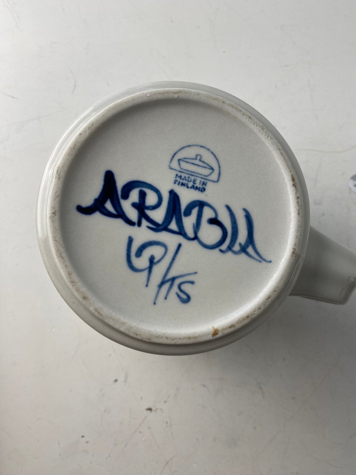 Arabia Finland koffiepot en kan , Rosmarin in blauw,  60’s, Finland, Overige typen, Ophalen of Verzenden, Zo goed als nieuw
