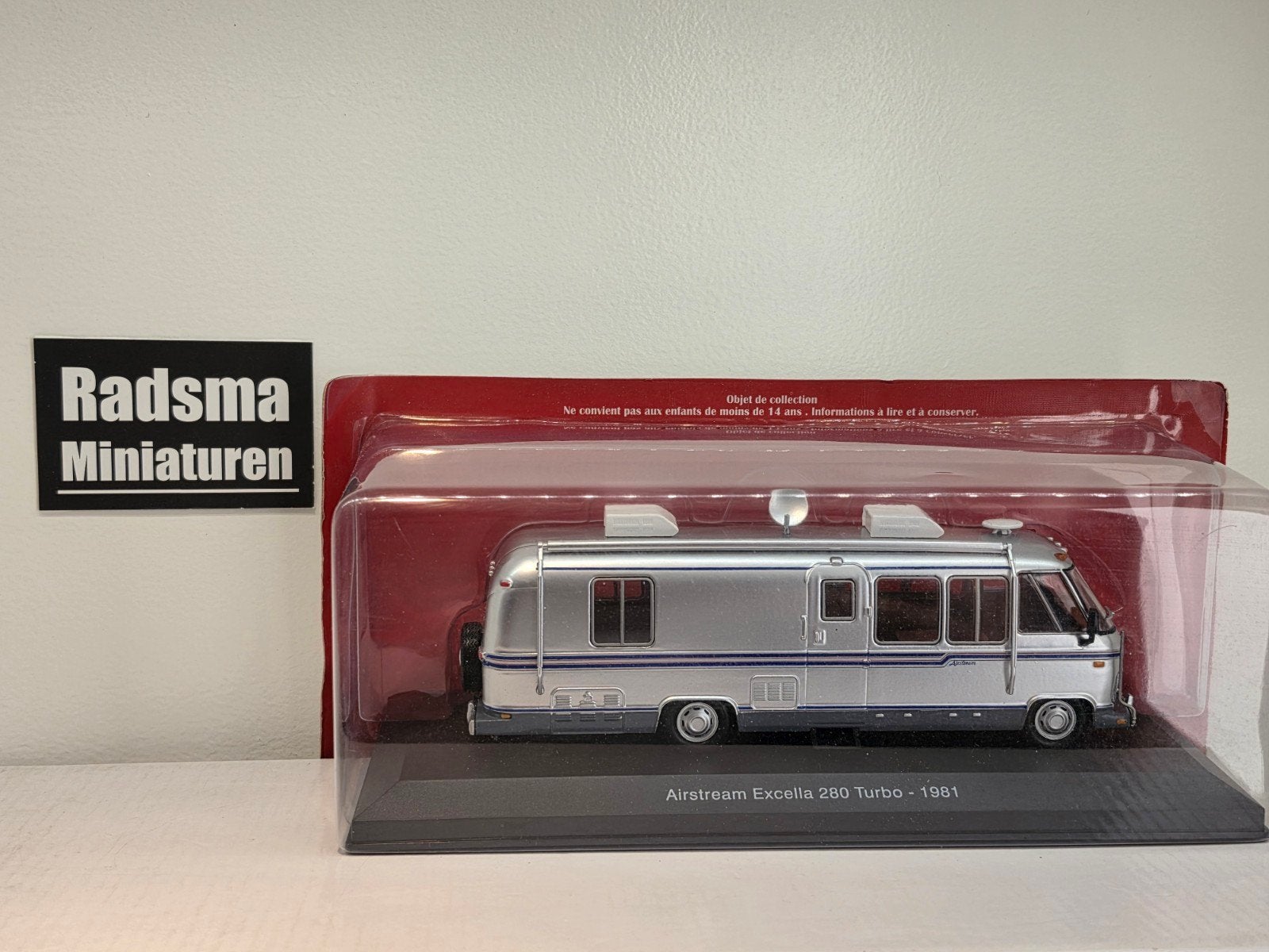 Airstream excella 280 Turbo Camper - 1:43 Ixo/Altaya, Overige merken, Auto, Nieuw, Ophalen of Verzenden