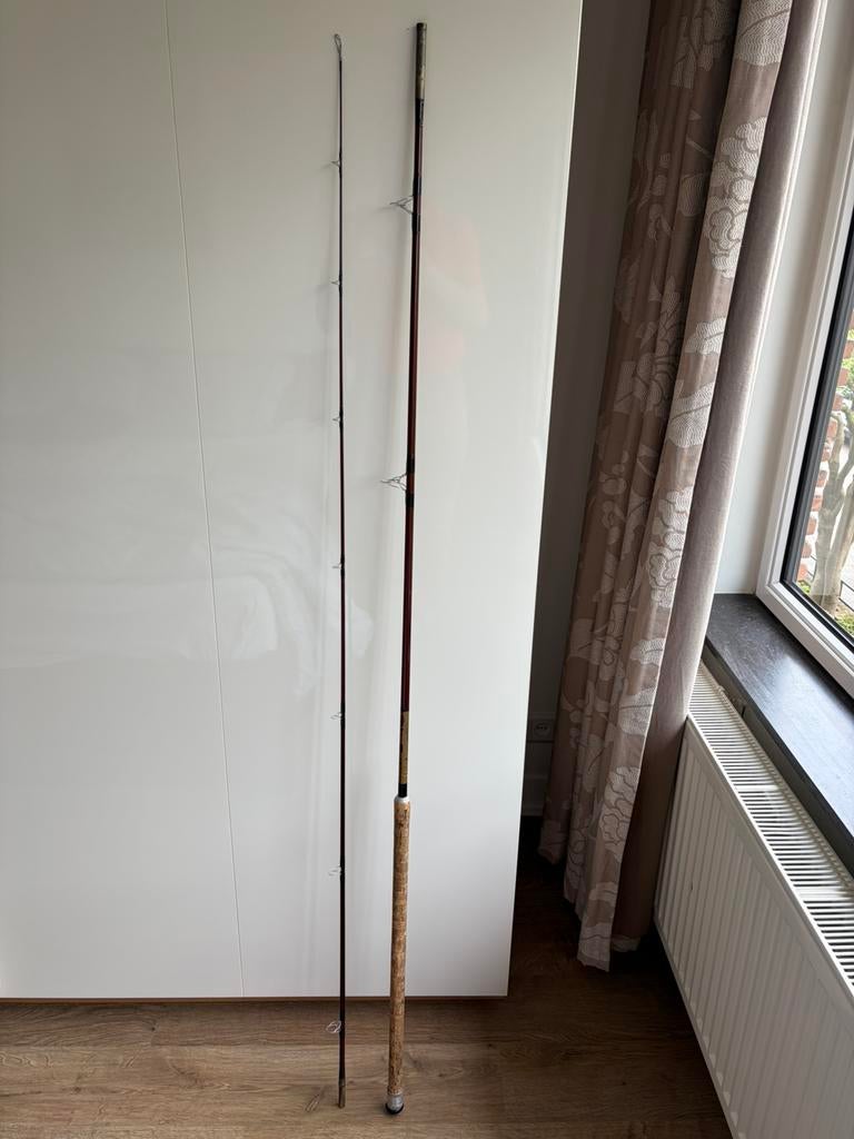 Fairplay Schreiner 331cm brasemhengel, gerestaureerd, ZGAN, Ophalen of Verzenden, Zo goed als nieuw, Werphengel