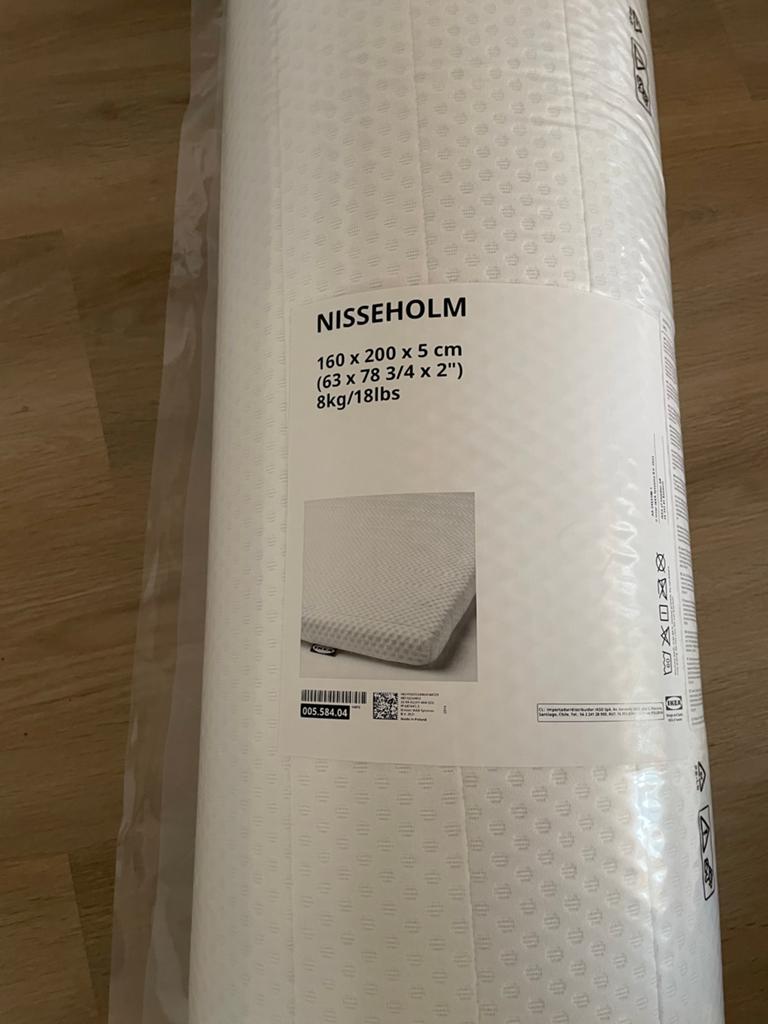 IKEA NISSEHOLM Matrastopper 160x200 cm - Nieuw!, Ophalen, Matras, 200 cm, 160 cm