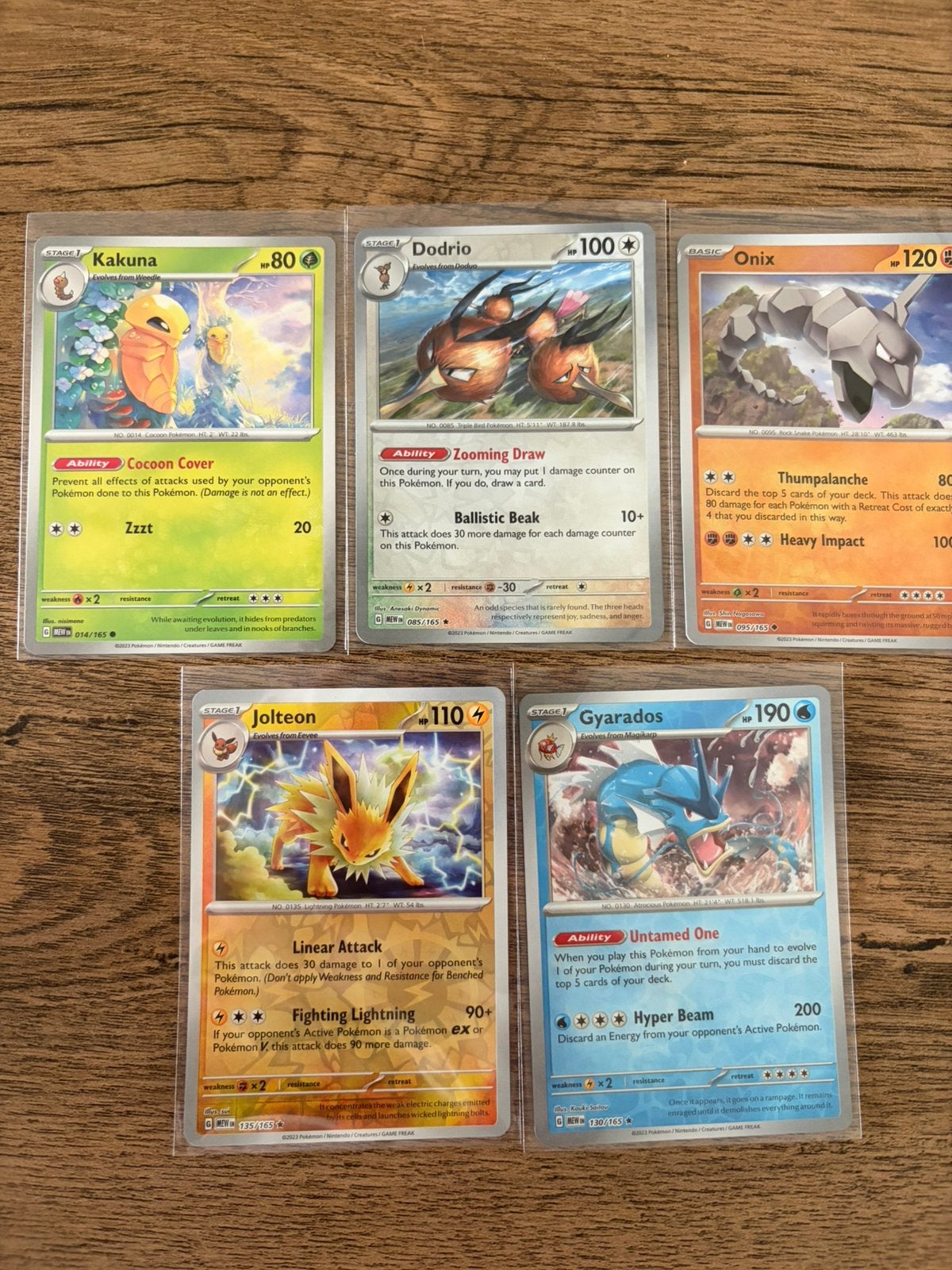 5 Pokémon 151 kaarten, Ophalen of Verzenden, Zo goed als nieuw, Meerdere kaarten