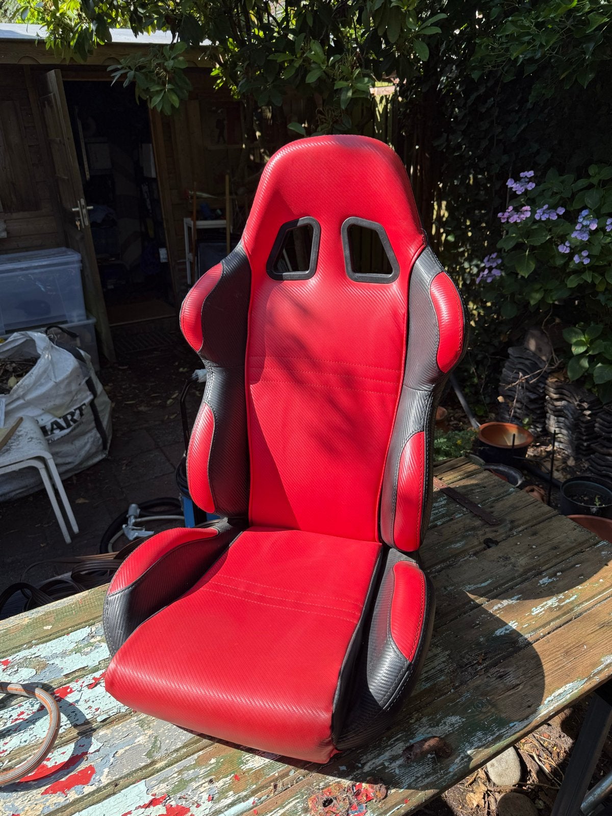 Game Race Stoel - Rood/Zwart Kuipstoel, Ophalen, Gebruikt