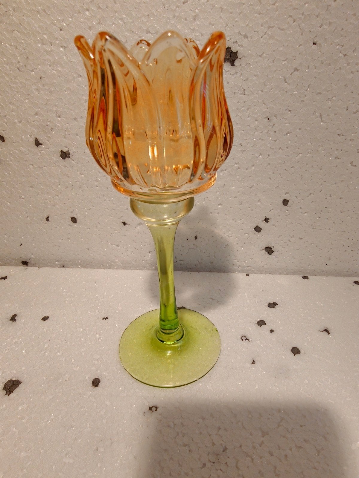 Sfeerverlichting Tulp, Small, Oranje, Verzenden, Oranje, 19 cm, Glas