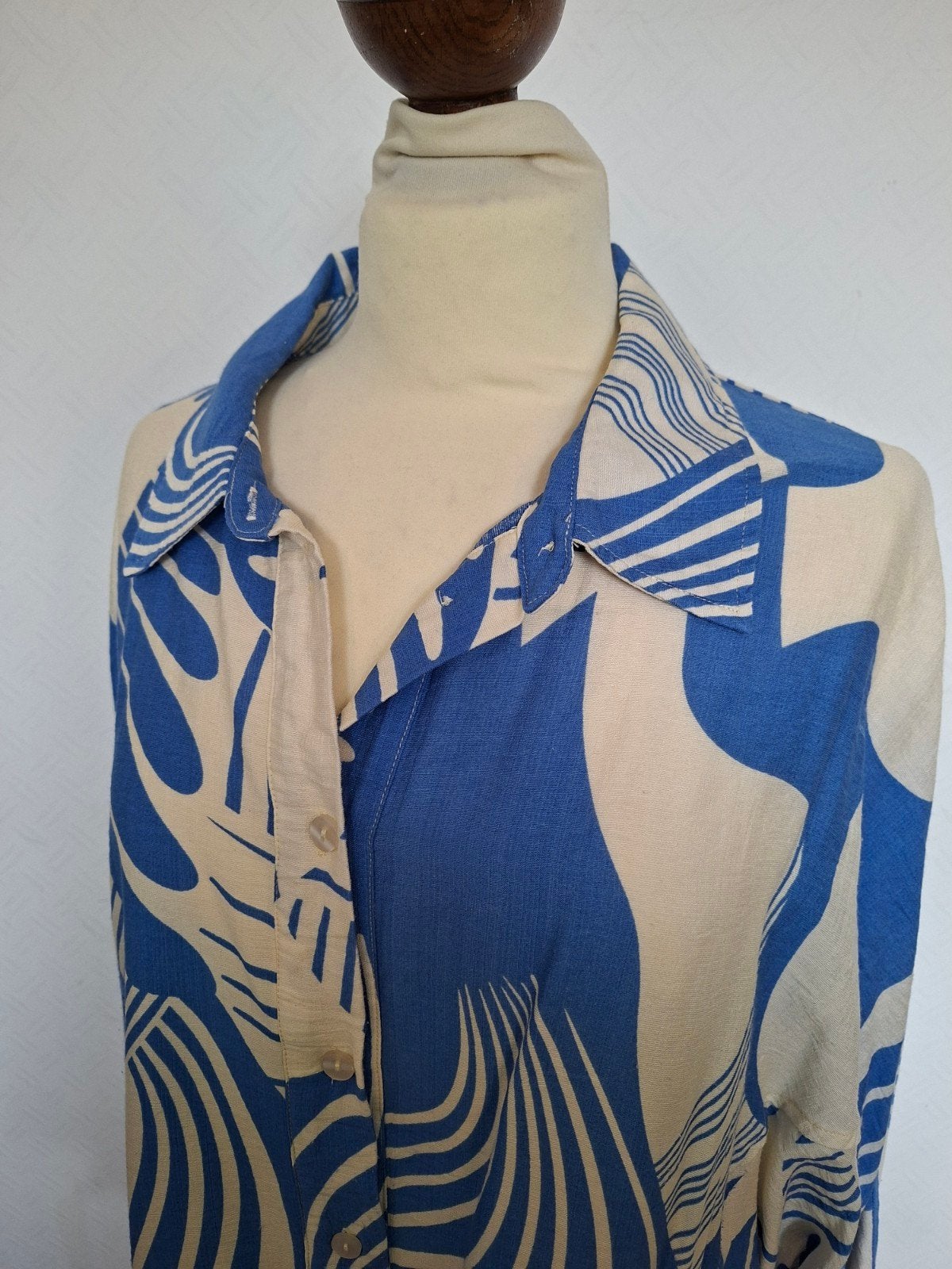 Blouse Norah 48 ( 52) , blauw, Ophalen of Verzenden, Zo goed als nieuw, Blauw, Blouse of Tuniek