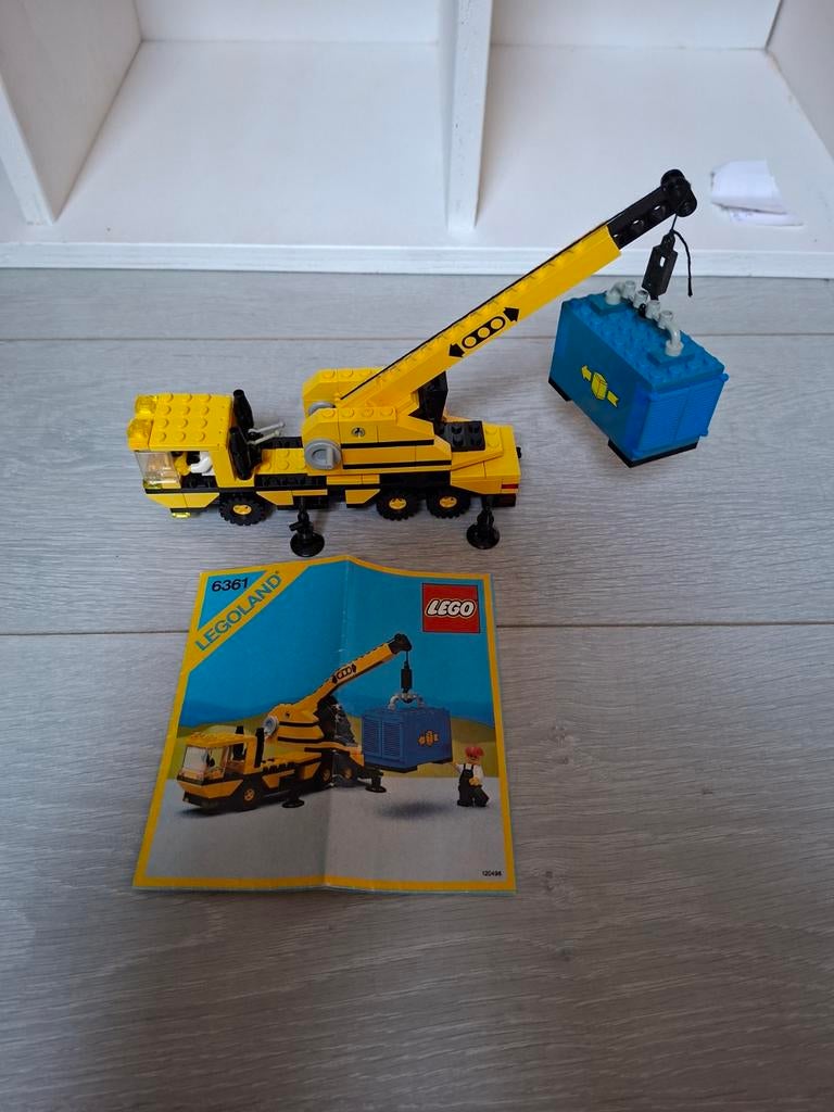 Lego 6361 City Kraanwagen met container (1980), Kinderen en Baby's, Speelgoed | Duplo en Lego, Lego, Ophalen of Verzenden, Complete set