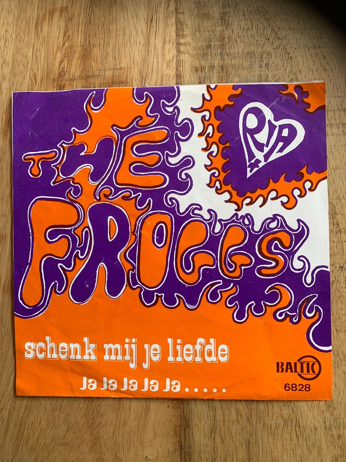 Piraten Schlager Ria The Froggs Alleen Hoes Schenk Liefde, Cd's en Dvd's, Vinyl | Nederlandstalig, Ophalen of Verzenden, Gebruikt