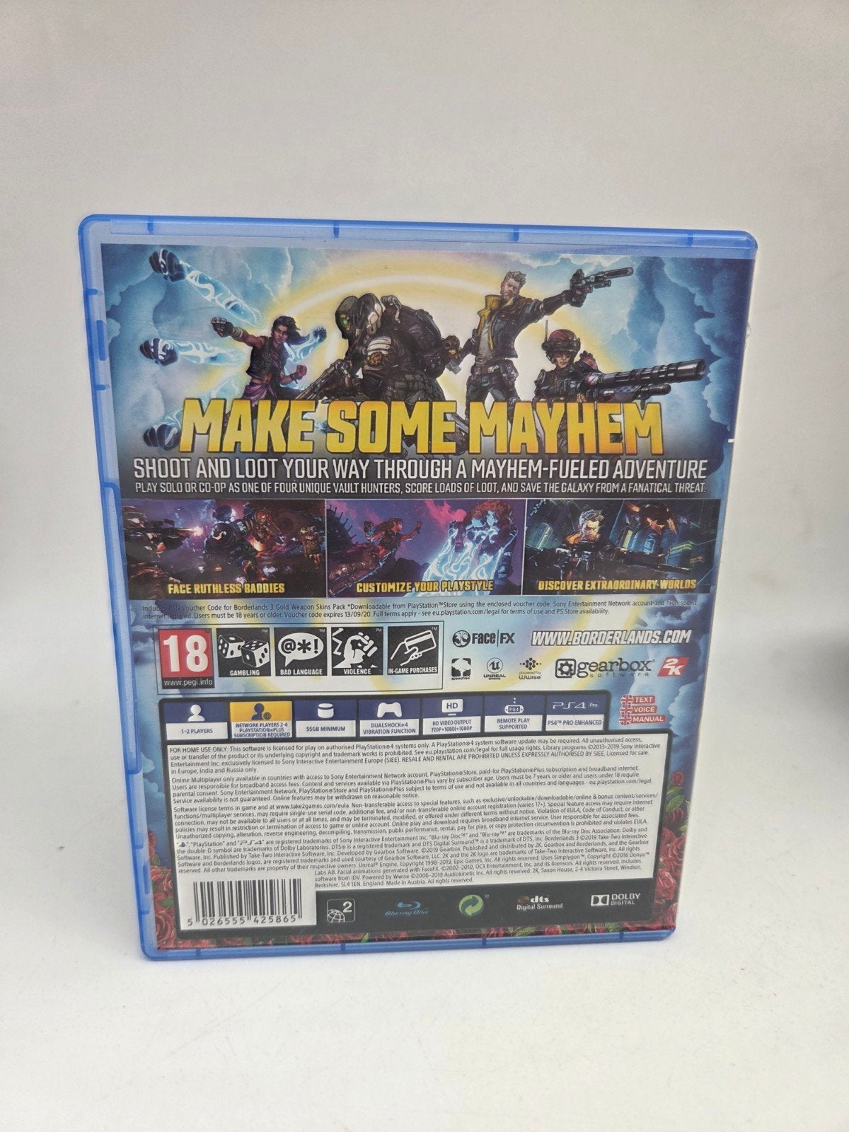Borderlands 3 PS4, Online, Vanaf 18 jaar, Shooter, 1 speler