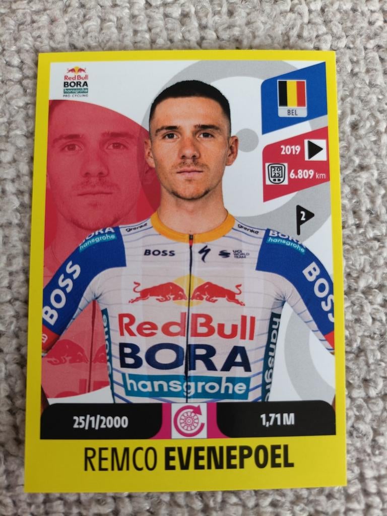 Panini Tour de France 2026 sticker Evenepoel, Ophalen of Verzenden, Sticker