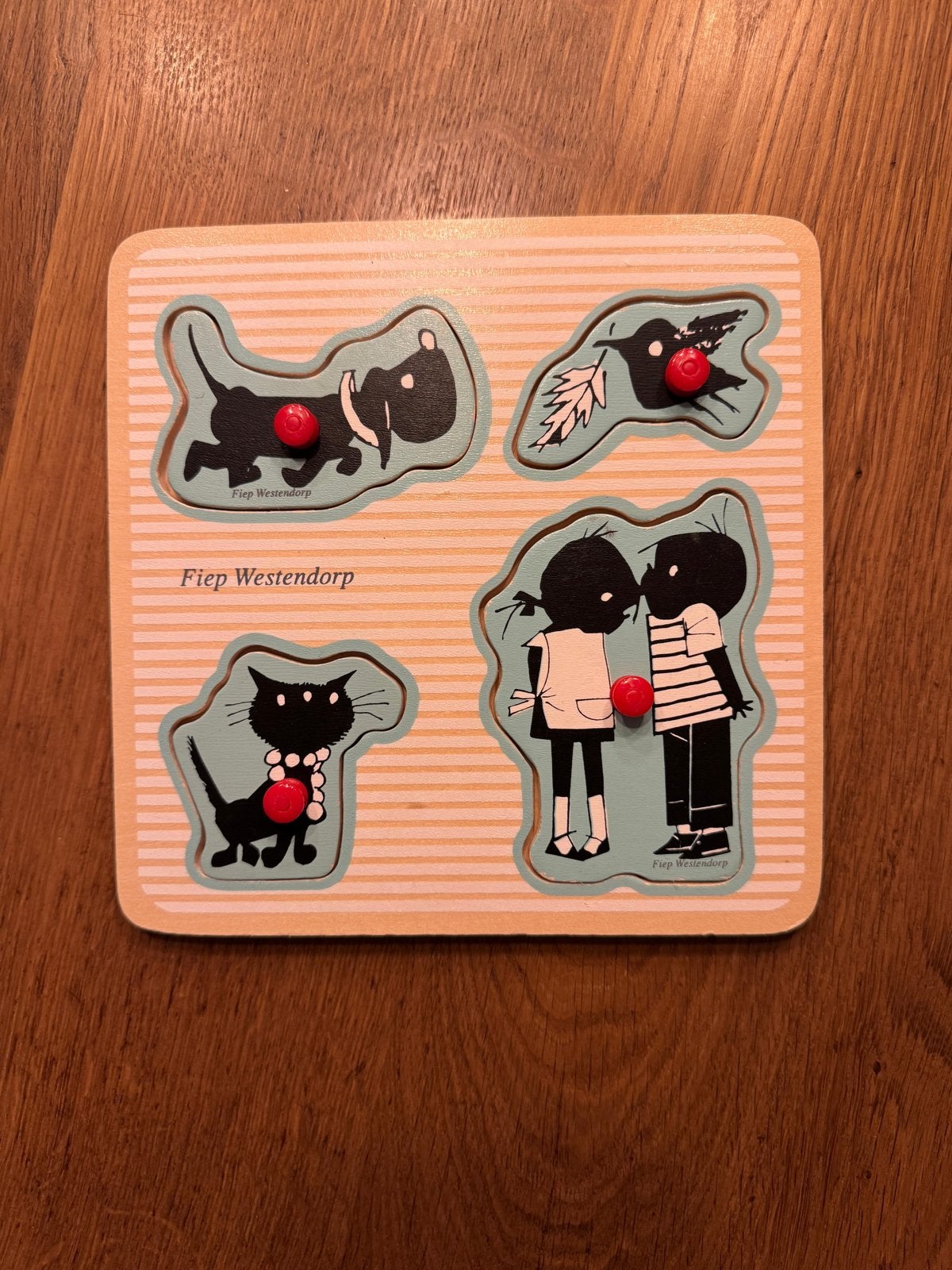 Fiep Westendorp Houten Puzzel - Dieren en Kinderen, Gebruikt, Ophalen of Verzenden, Van hout, Minder dan 10 stukjes