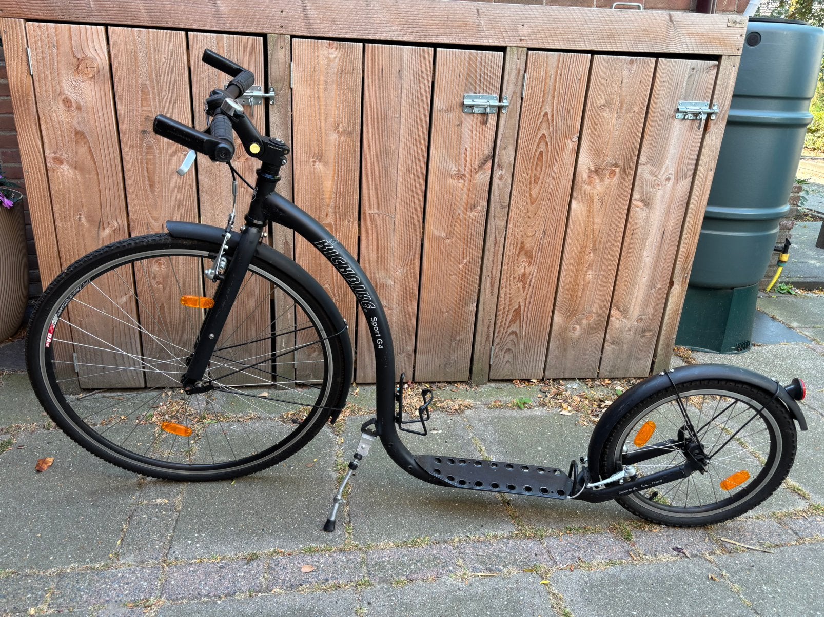 Kickbike sport G4 zwart step volwassen, Fietsen en Brommers, Steps, Ophalen, Zo goed als nieuw, Kickbike